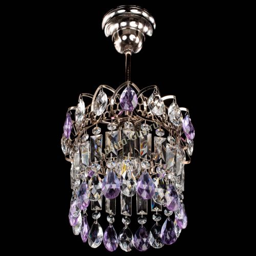 Люстра Астра пластинка №1 фиолетовая в Подольске Гусь Хрустальный
