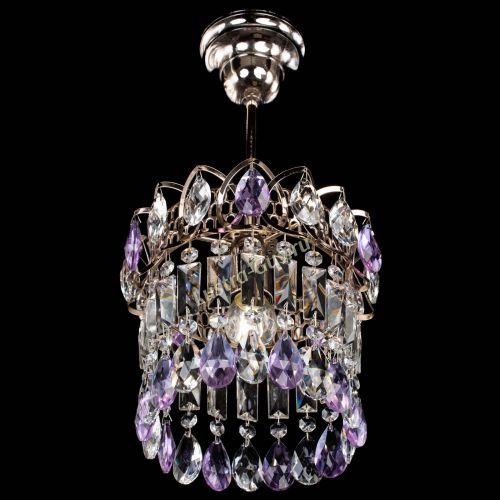Люстра Астра пластинка №1 фиолетовая в Подольске Гусь Хрустальный