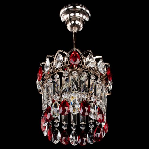 Люстра Астра пластинка №1 красная в Подольске Гусь Хрустальный