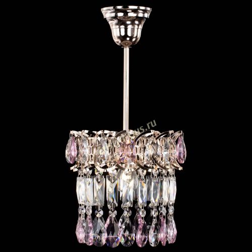 Люстра Астра пластинка №1 розовая в Подольске Гусь Хрустальный