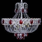 Люстра Астра Белая с подвесом красная в Подольске