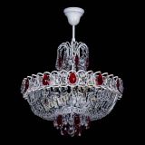 Люстра Астра Белая с подвесом красная в Подольске