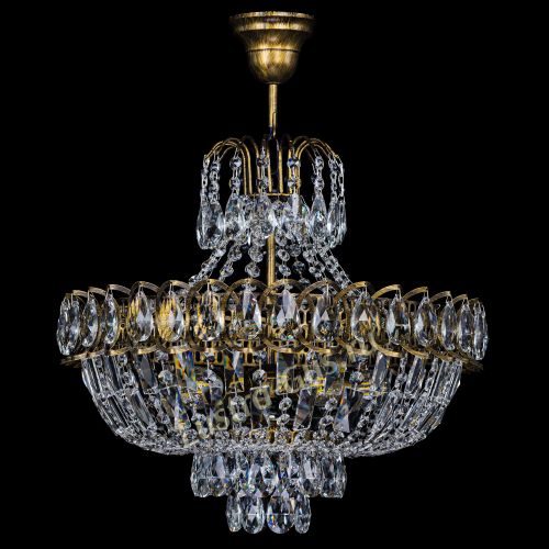 Люстра Астра с подвесом под бронзу в Подольске Гусь Хрустальный