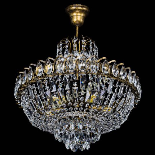 Люстра Астра с подвесом под бронзу в Подольске Гусь Хрустальный