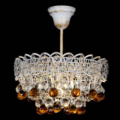 Люстра Астра шар №1 Чайная белая в Подольске Гусь Хрустальный