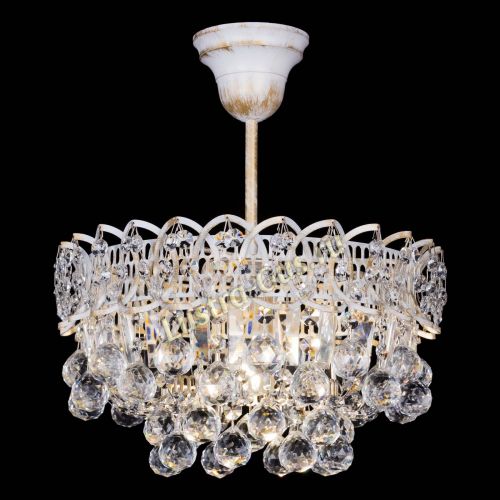 Люстра Астра шар №1 белая в Подольске Гусь Хрустальный