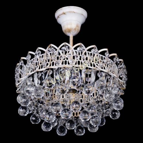 Люстра Астра шар №1 белая в Подольске Гусь Хрустальный