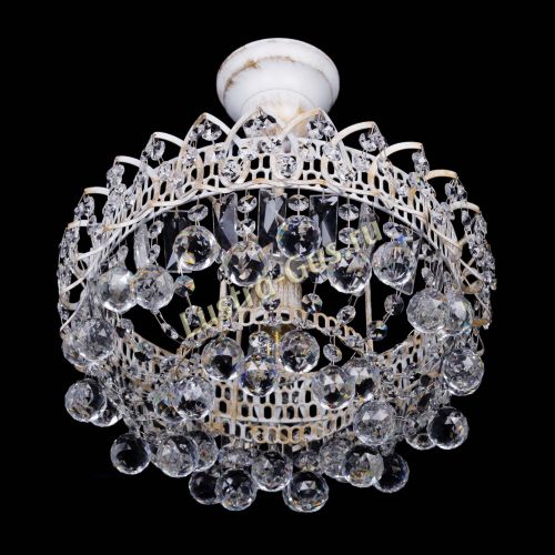 Люстра Астра шар №1 белая в Подольске Гусь Хрустальный