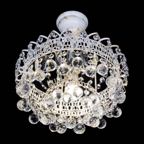 Люстра Астра шар №1 белая в Подольске Гусь Хрустальный