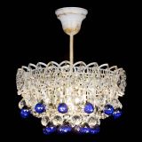 Люстра Астра шар №1 Синяя белая в Подольске