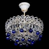 Люстра Астра шар №1 Синяя белая в Подольске