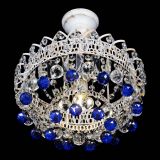 Люстра Астра шар №1 Синяя белая в Подольске