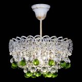 Люстра Астра шар №1 Зеленая белая в Подольске