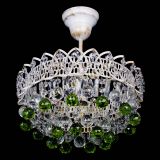 Люстра Астра шар №1 Зеленая белая в Подольске