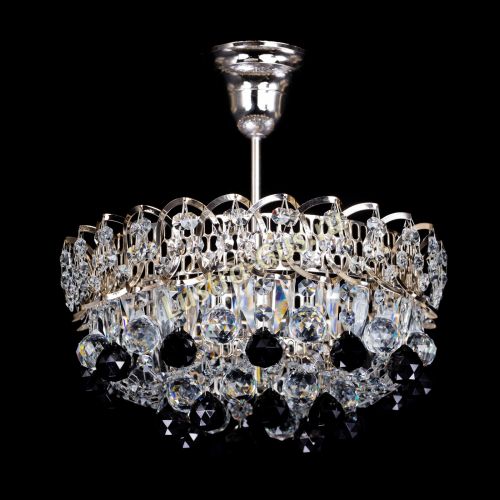 Люстра Астра шар черная 1 лампа в Подольске Гусь Хрустальный