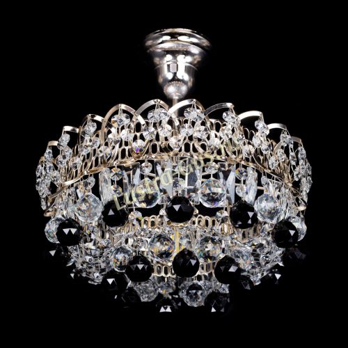 Люстра Астра шар черная 1 лампа в Подольске Гусь Хрустальный