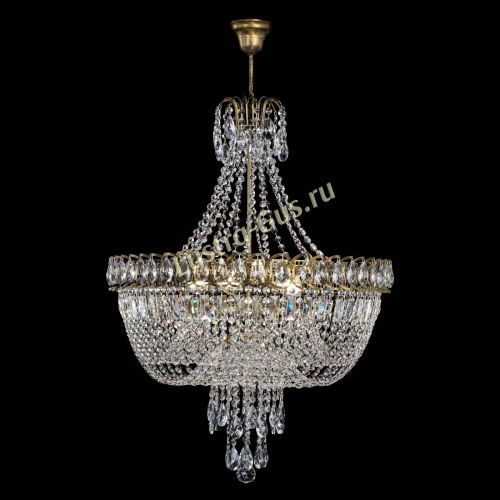 Люстра Астра Водопад №5 с подвесом под бронзу в Подольске Гусь Хрустальный