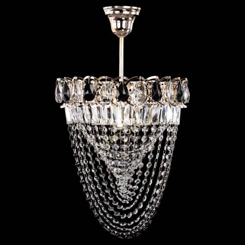 Люстра Астра Водоворот с подвесом №1 черная в Подольске Гусь Хрустальный