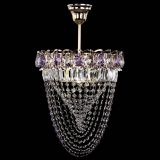 Люстра Астра Водоворот с подвесом №1 фиолетовая в Подольске