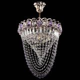 Люстра Астра Водоворот с подвесом №1 фиолетовая в Подольске