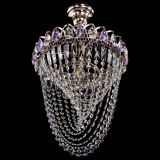 Люстра Астра Водоворот с подвесом №1 фиолетовая в Подольске