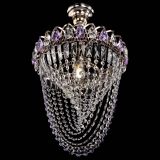 Люстра Астра Водоворот с подвесом №1 фиолетовая в Подольске