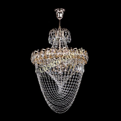 Люстра Астра Водоворот с подвесом в Подольске Гусь Хрустальный