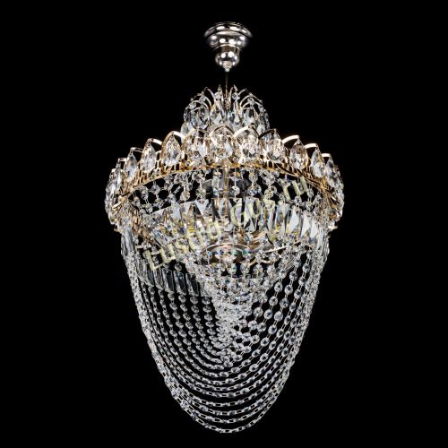 Люстра Астра Водоворот с подвесом в Подольске Гусь Хрустальный