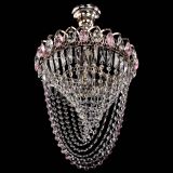 Люстра Астра Водоворот с подвесом №1 розовая в Подольске