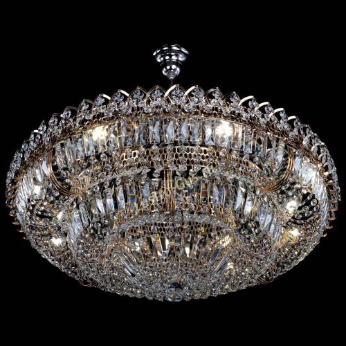 Люстра Двойное кольцо пластинка с подвесом (оптиконы) в Подольске Гусь Хрустальный