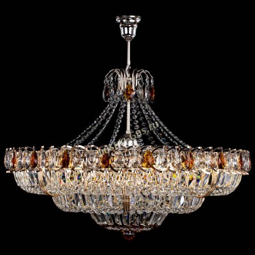 Люстра Двойное кольцо пластинка с подвесом Чайная в Подольске Гусь Хрустальный