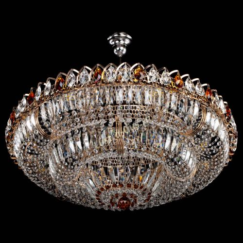 Люстра Двойное кольцо пластинка с подвесом Чайная в Подольске Гусь Хрустальный