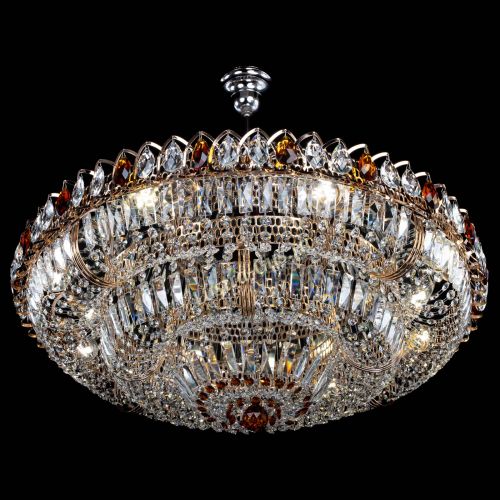 Люстра Двойное кольцо пластинка с подвесом Чайная в Подольске Гусь Хрустальный