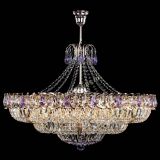 Люстра Двойное кольцо пластинка с подвесом Фиолетовая в Подольске