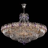 Люстра Двойное кольцо пластинка с подвесом Фиолетовая в Подольске