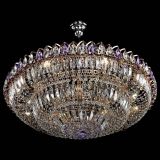 Люстра Двойное кольцо пластинка с подвесом Фиолетовая в Подольске