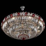 Люстра Двойное кольцо пластинка с подвесом Красная в Подольске Люстра Двойное кольцо пластинка с подвесом Красная в Подольске