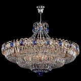 Люстра Двойное кольцо пластинка с подвесом Синяя в Подольске