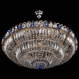 Люстра Двойное кольцо пластинка с подвесом Синяя в Подольске