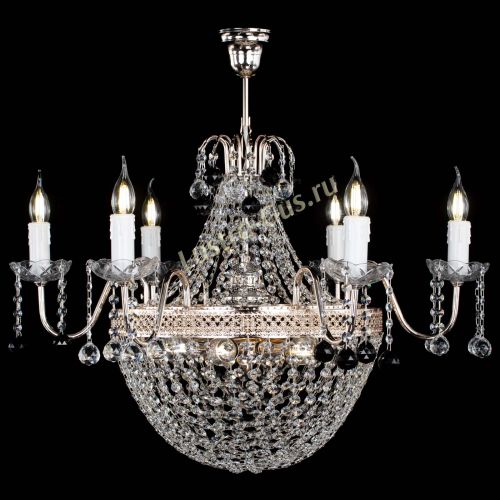 Люстра Елизавета №11 Венеция черная в Подольске Гусь Хрустальный