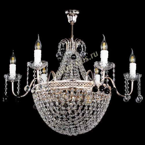 Люстра Елизавета №11 Венеция черная в Подольске Гусь Хрустальный