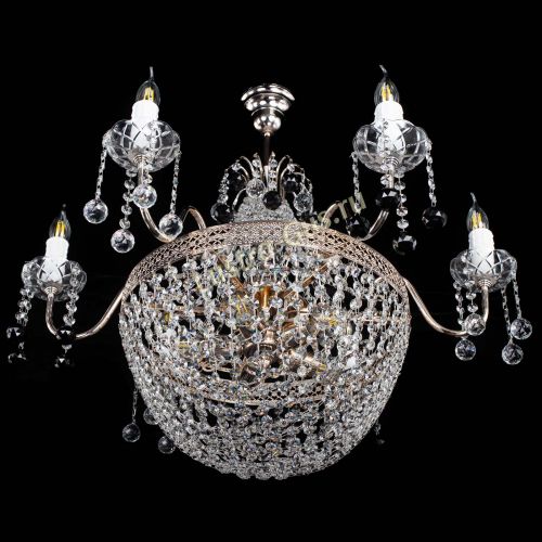 Люстра Елизавета №11 Венеция черная в Подольске Гусь Хрустальный