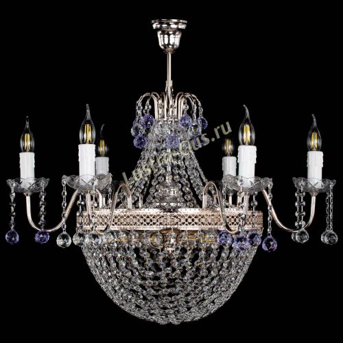 Люстра Елизавета №11 Венеция фиолетовая в Подольске Гусь Хрустальный