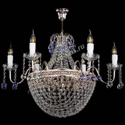 Люстра Елизавета №11 Венеция фиолетовая в Подольске Гусь Хрустальный
