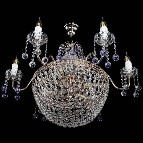 Люстра Елизавета №11 Венеция фиолетовая в Подольске Гусь Хрустальный