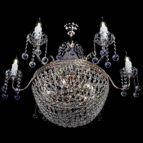 Люстра Елизавета №11 Венеция фиолетовая в Подольске Гусь Хрустальный