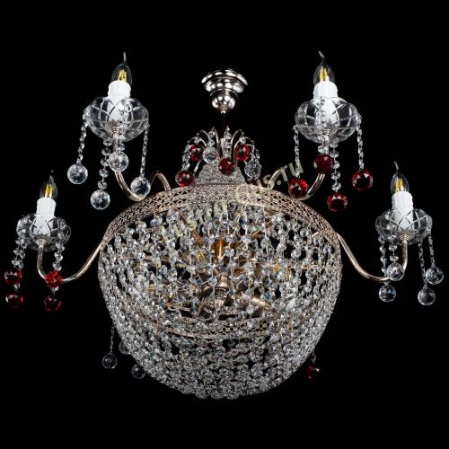 Люстра Елизавета №11 Венеция красная в Подольске Гусь Хрустальный