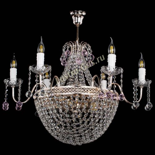 Люстра Елизавета №11 Венеция розовая в Подольске Гусь Хрустальный