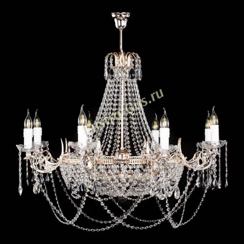 Люстра Елизавета №13 черная в Подольске Гусь Хрустальный