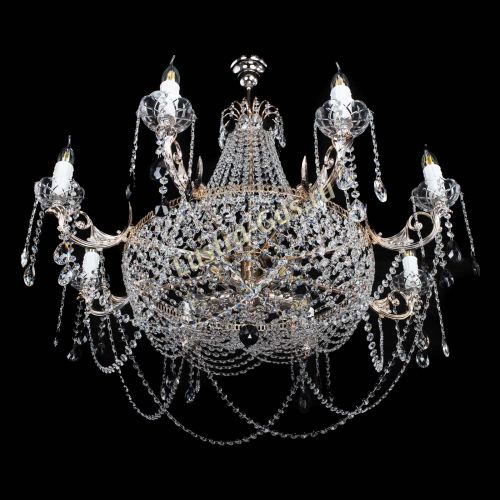 Люстра Елизавета №13 черная в Подольске Гусь Хрустальный